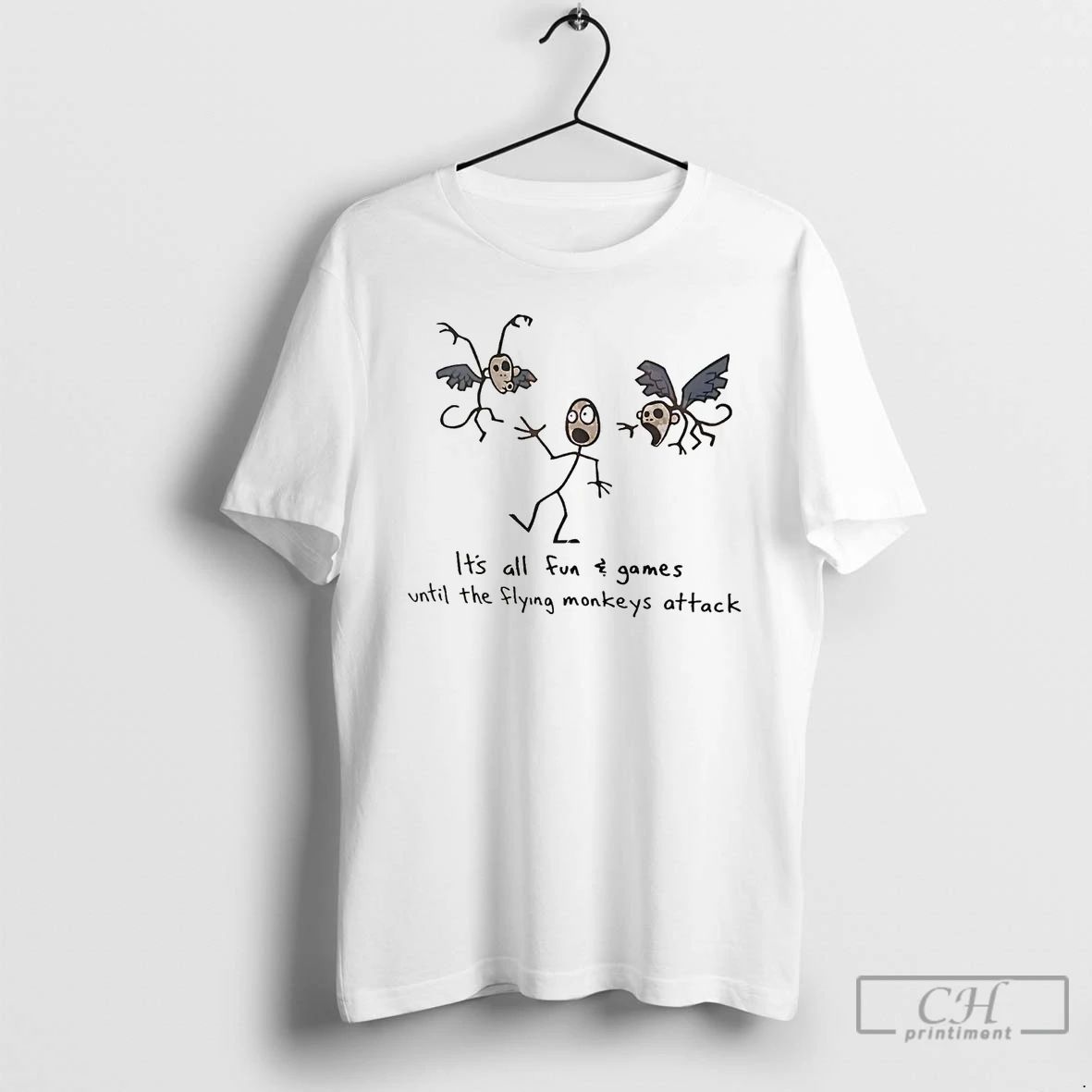 Classic Its All Fun And Games Until The Flying Monkeys Attack T Shirts