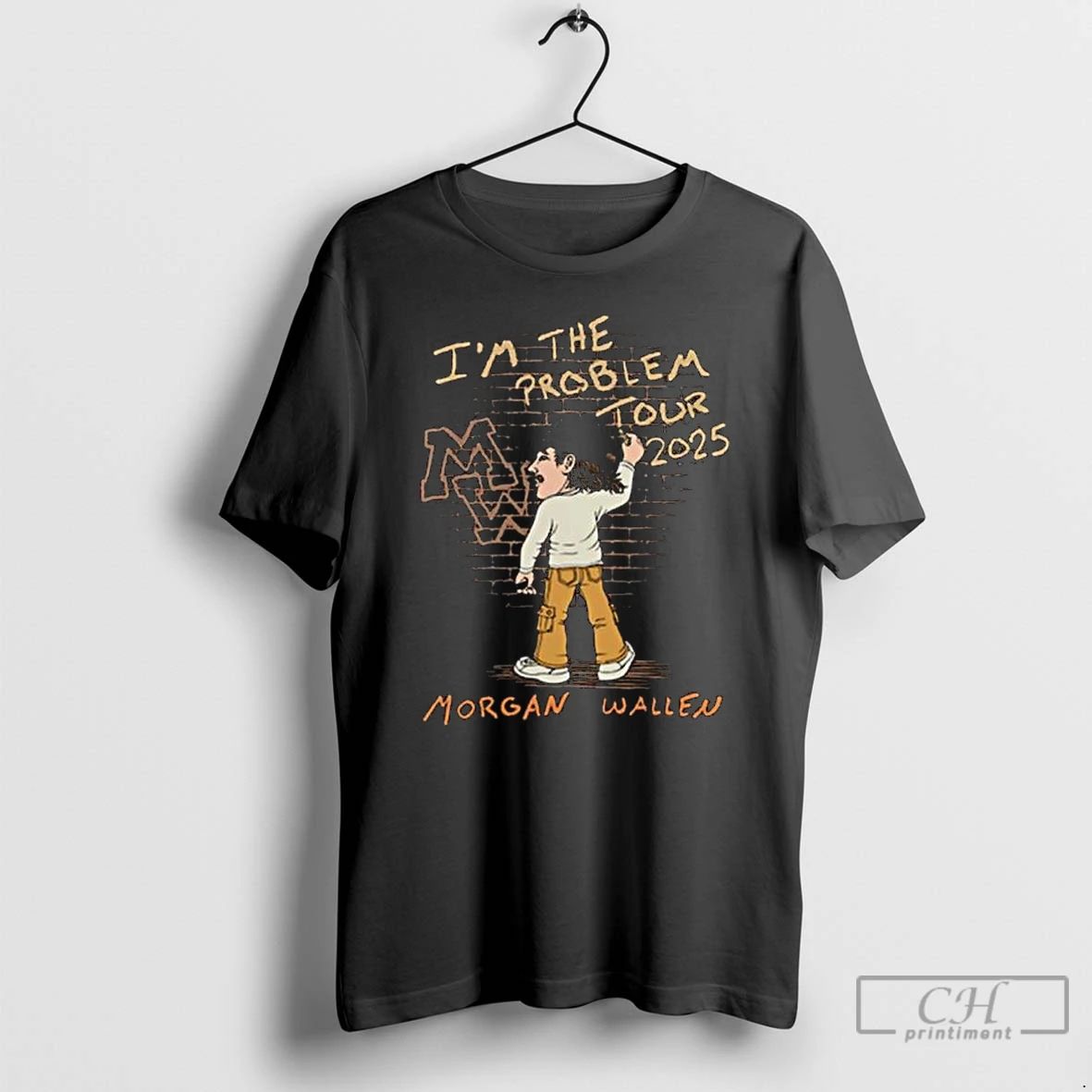 Classic Morgan Wallen Im The Problem Tour Long Sleve T Shirts