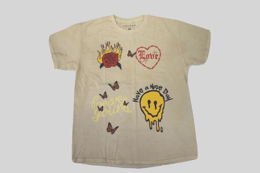 PacSun Mens Forever Yours Have A Nice Day Love Hate I Need Space Shirt New M