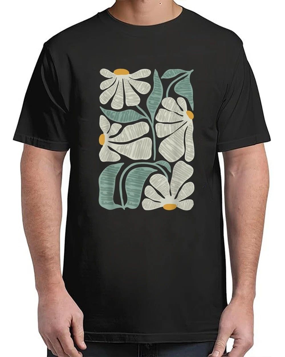 Subtle Boho Flowers Vintage Adult S-4XL T-Shirt