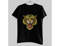 Roaring Tiger Head T-Shirt | Vintage Wildcat Graphic Tee | Retro Animal Print