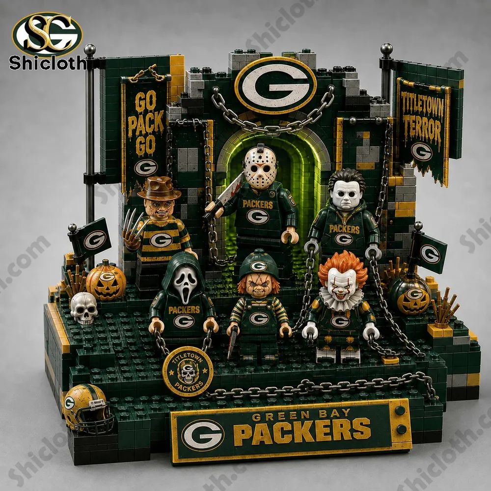 Green Bay Packers Halloween Building Brick Set