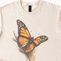 Monarch Butterfly Graphic Tee Orange Black Nature Art Print