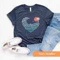 Ocean Surf Heart Comfort Tee Beach Lover Graphic Shirt Gift Men Women