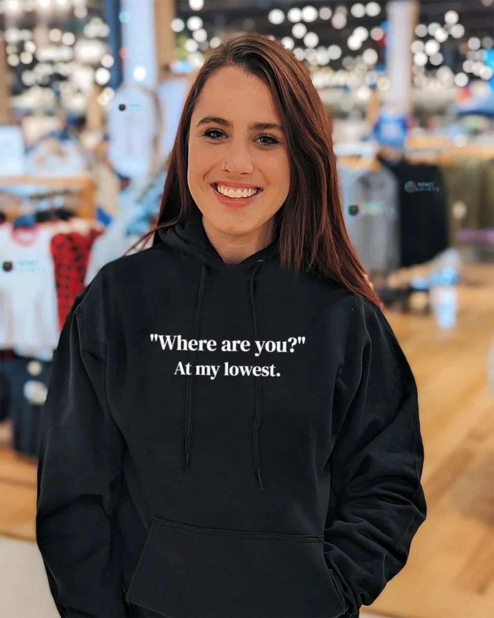 Where Are You At My Lowest Quote mental health shirt