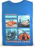 Tommy Bahama Men's T Shirt / Conference Crawl / Blue Canal  / Cotton / Reg $54