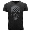 Mens Vintage Shirt Skull Skull Skeleton Print Print