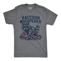 Mens Funny T Shirts Raccoon Whisperer Sarcastic Animal Graphic Tee for Men