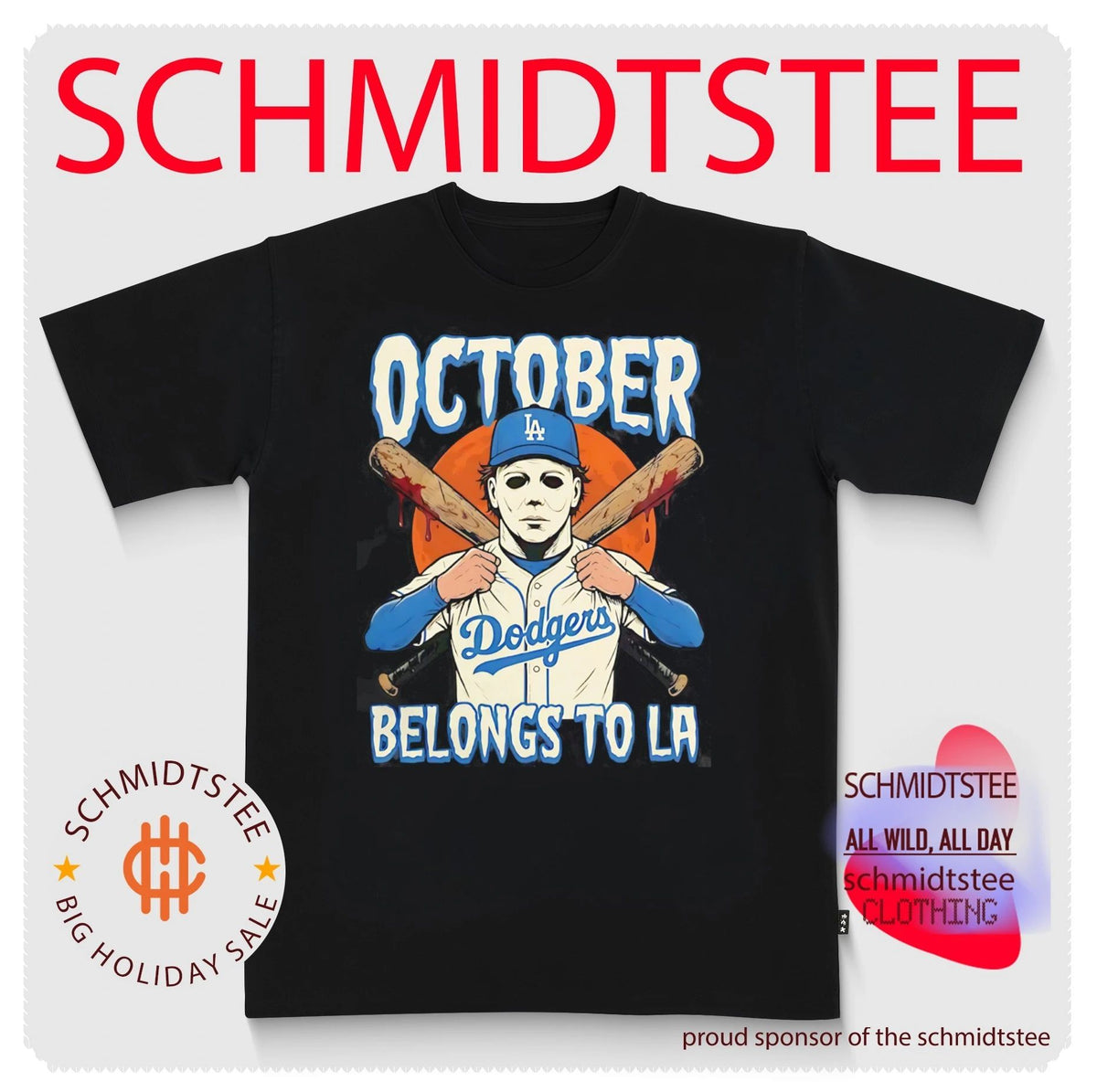 Los Angeles Dodgers x Michael Myers October belongs to LA Halloween shirt