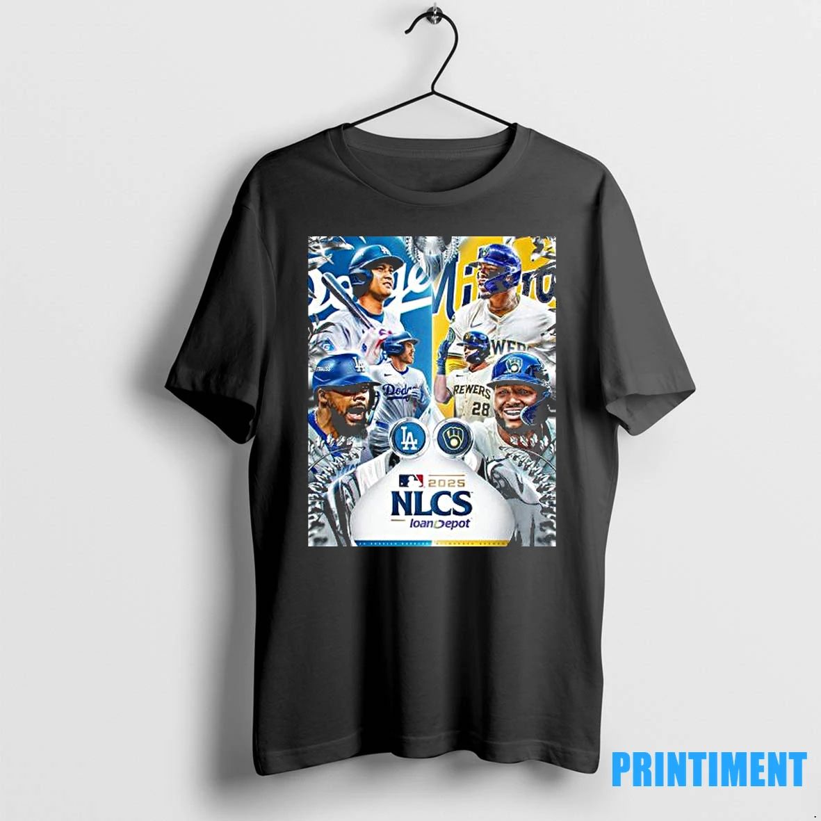 Dodgers Vs Brewers 2025 Nlcs Tshirts Sweater