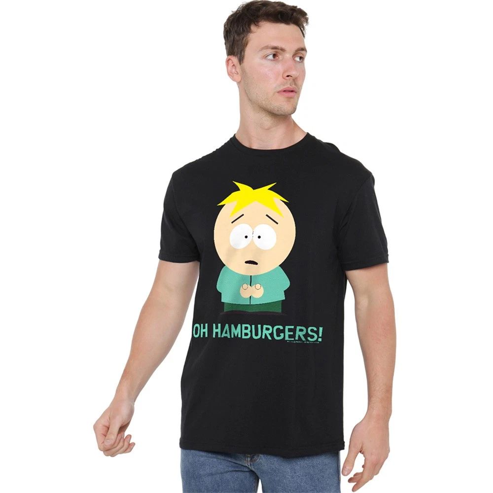 South Park Butters Oh Hamburgers T-Shirt S-5XL, Black