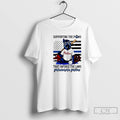 Classic Supporting The Paws That Enforce The Laws Philadelphia Phillies Dog Us Flag T Shirts