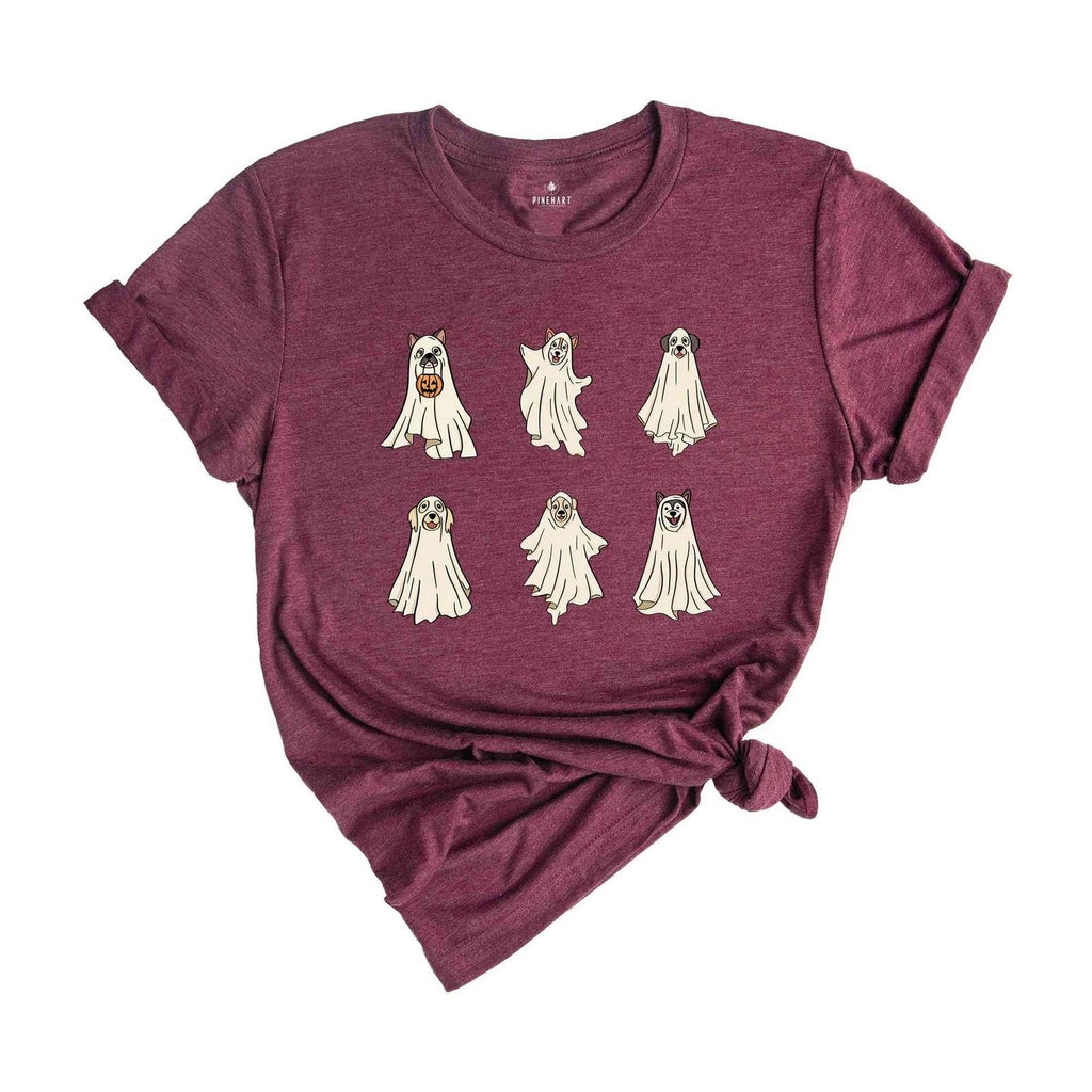 Halloween Ghost Dog Shirt, Halloween Cute Dogs Shirt, Ghost Dog Tee, Spooky Dogs