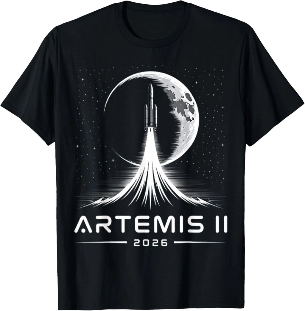 HOT NEW ITEM! NASA Artemis II 2026 Rocket Launch Moon Space Graphic T-Shirt