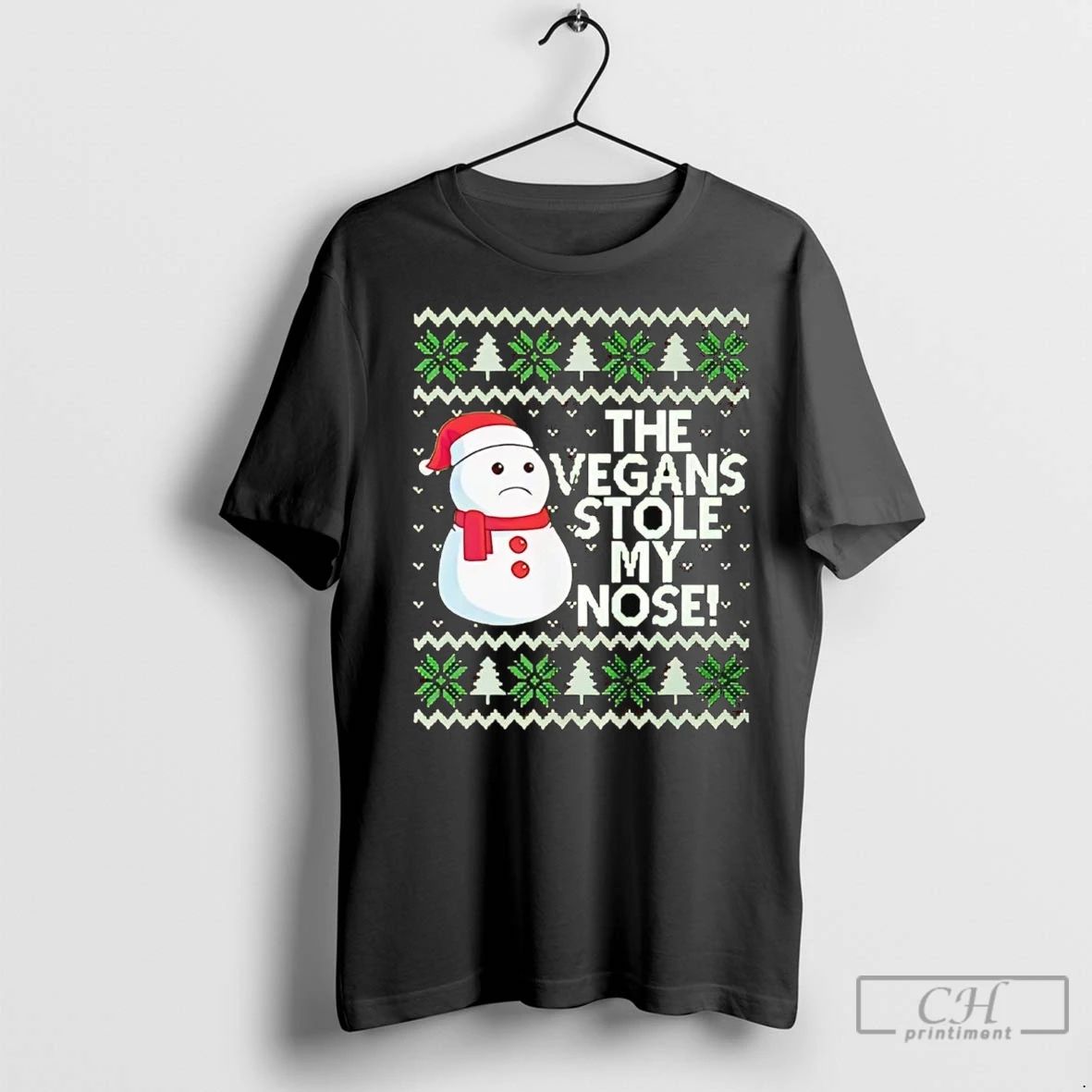 Premium Snowman The Vegans Stole My Nose Christmas