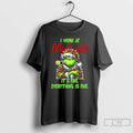 Classic Grinch I Work At Michaels Its Fine Everythings Fine Christmas T Shirts