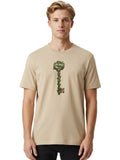 Hope-Key Mens Graphic Tee, 100% Cotton, Casual Summer Wear