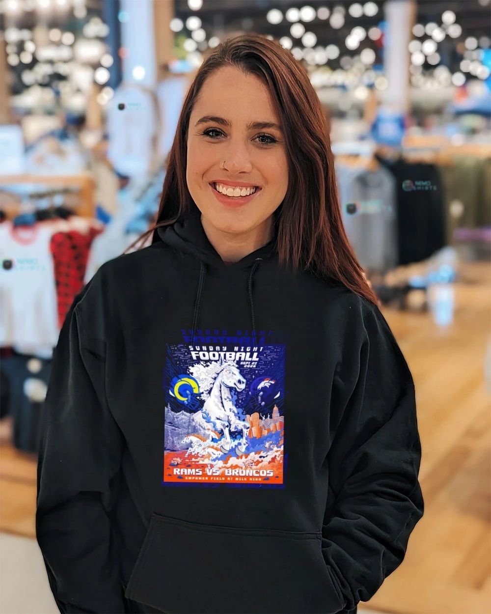 Sunday Night Football Rams vs Broncos at Empower Field at Mile High shirt
