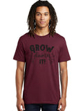 Grow-Damn-It Mens Graphic Tee, 100% Cotton, Casual Summer Wear