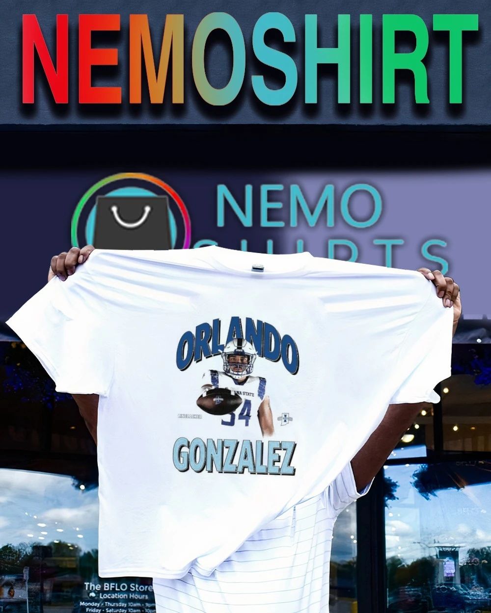 Orlando Gonzalez Retro Indiana State Sycamores Linebacker No 34 shirt
