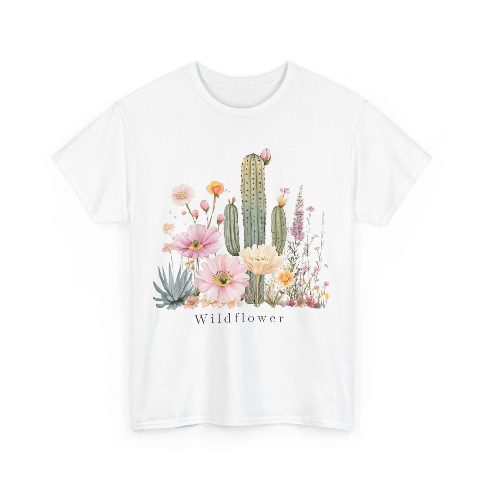 HOT Wildflower Shirt, Boho Desert Flowers Lovers Women Men Cute T-shirt