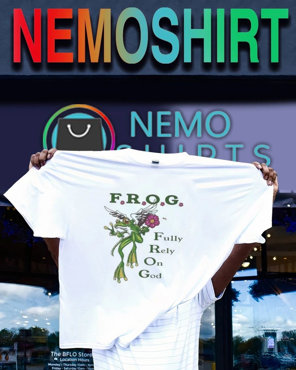 Frog Fully rely on God T-shirt