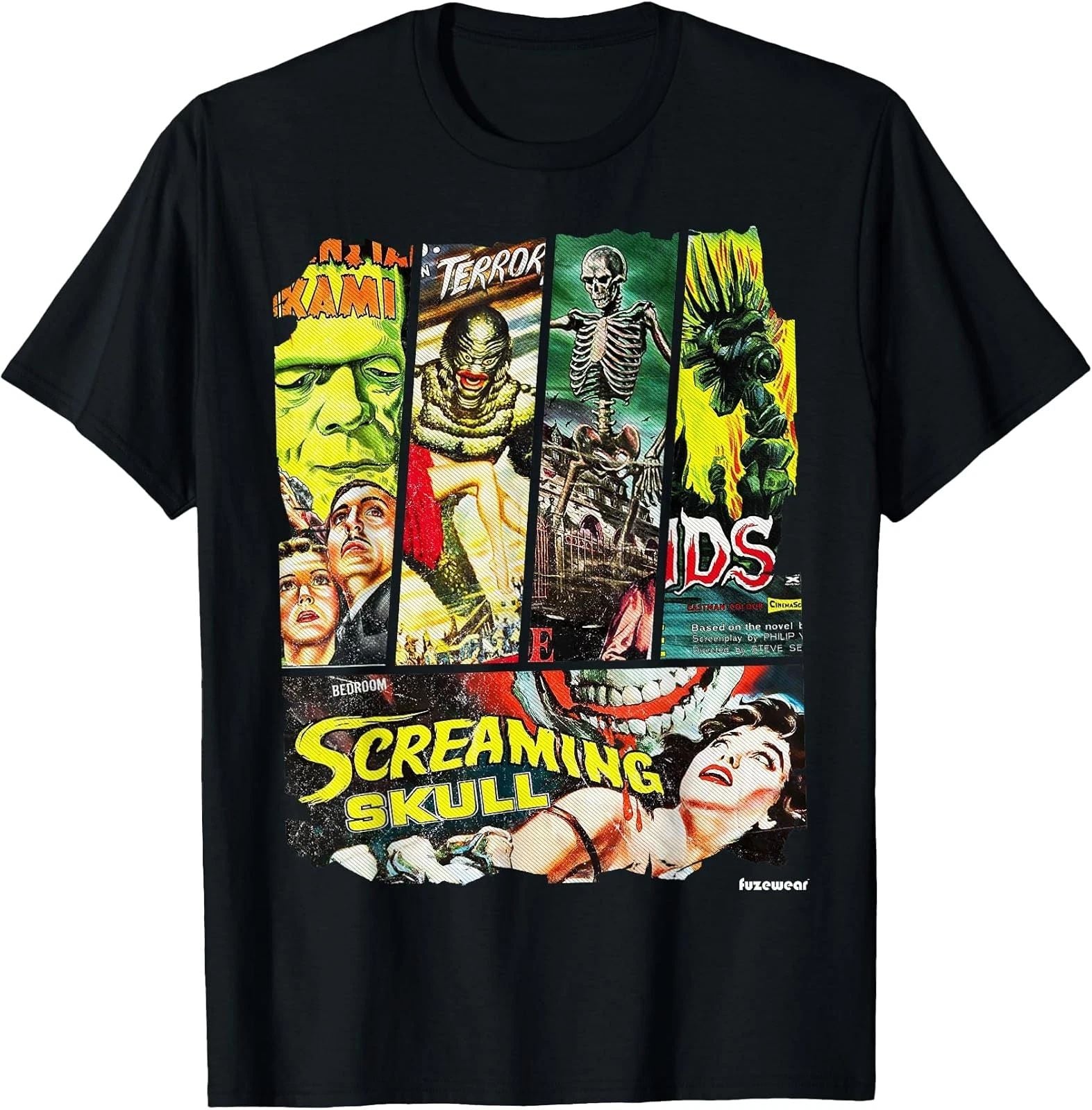 Vintage Style Sci Fi Horror Movie Poster Collage T-Shirt T-Shirt