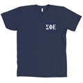 Sigma Phi Epsilon Bella + Canvas POCKET Navy T Shirt Fraternity Tee NEW