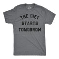 Mens Funny T Shirts The Diet Starts Tomorrow Sarcastic Food Novelty Tee for Men