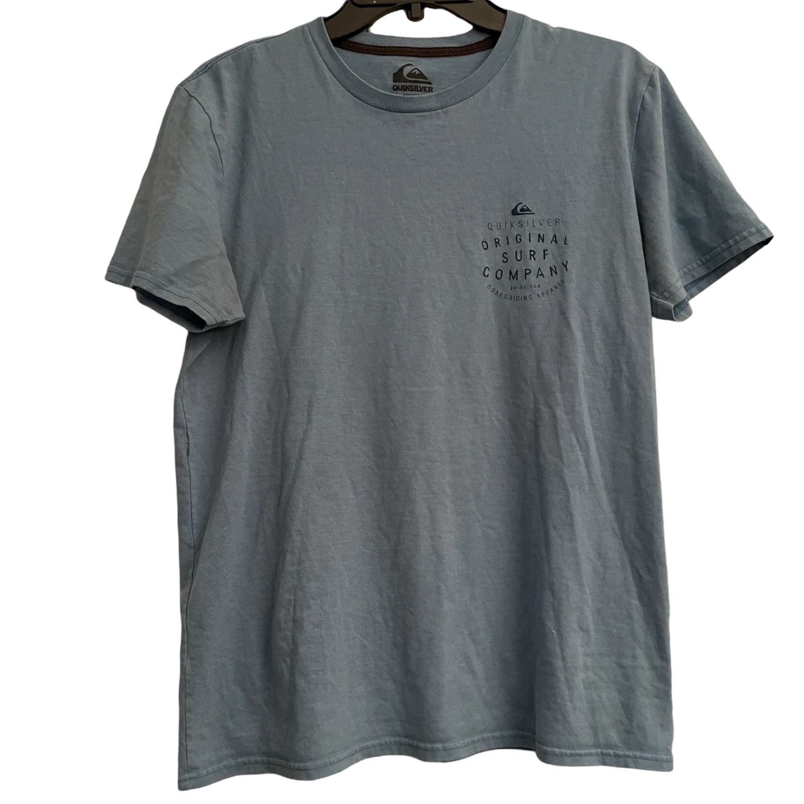 Quiksilver Modern Fit Shirt Men's Small Blue Short Sleeve