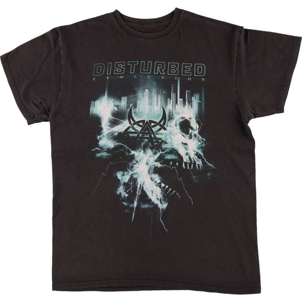 Vintage DISTURBED Band T-shirt Men's Women's Short Sleeve  PM159 FREE SHIPPING