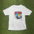 Shadow Boy Shirt Mens Large White Graffiti Spray Paint Street Art Graphic Tee
