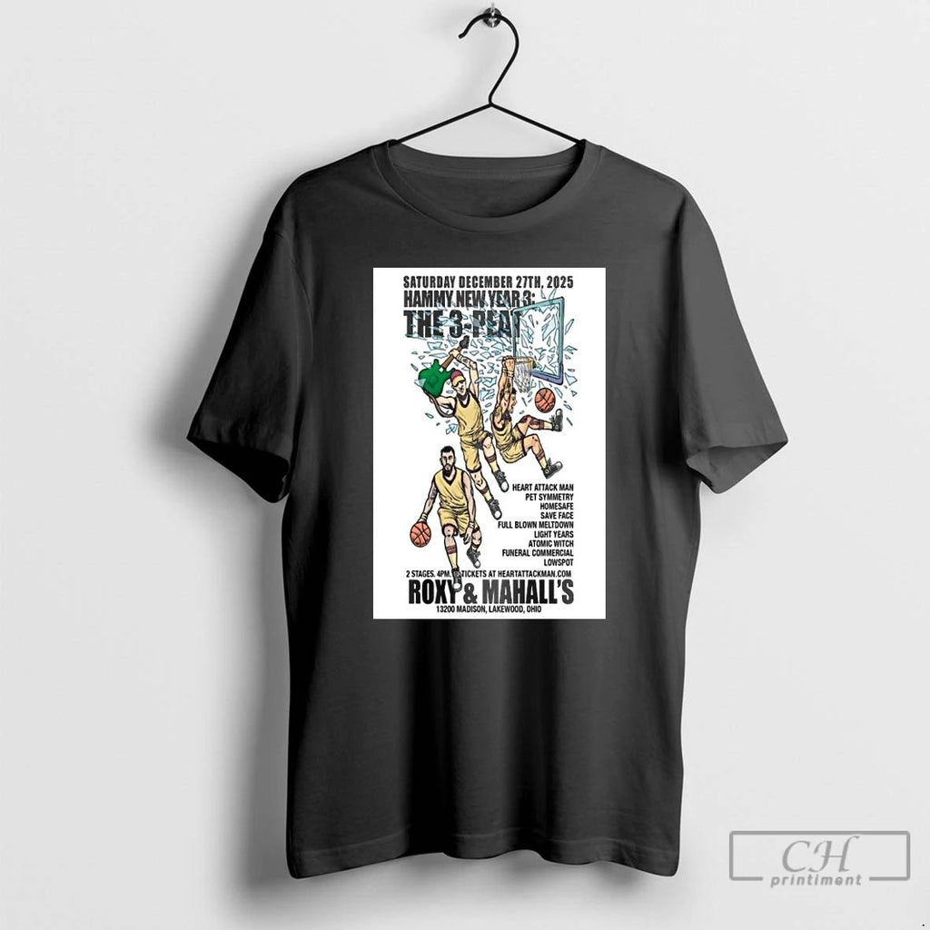 Classic Hammy New Year 3 The 3 Peat December 27 2025 Long Sleve T Shirts