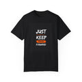 Unisex Garment-Dyed Motivation T-shirt, Black