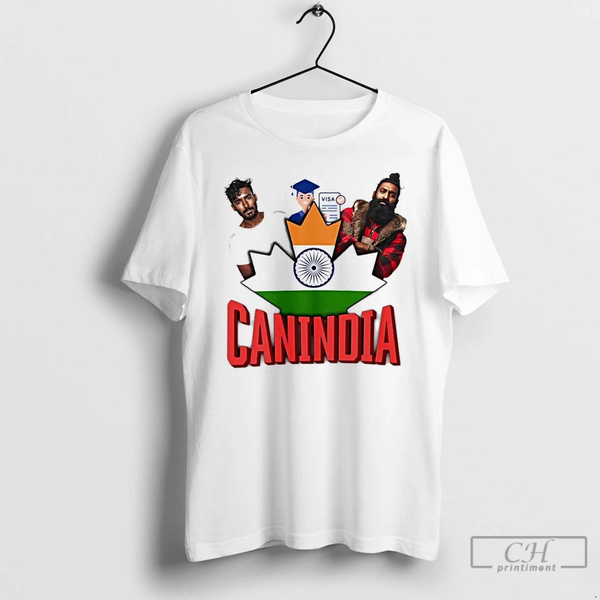 Classic Canindia Visa Flag T Shirts