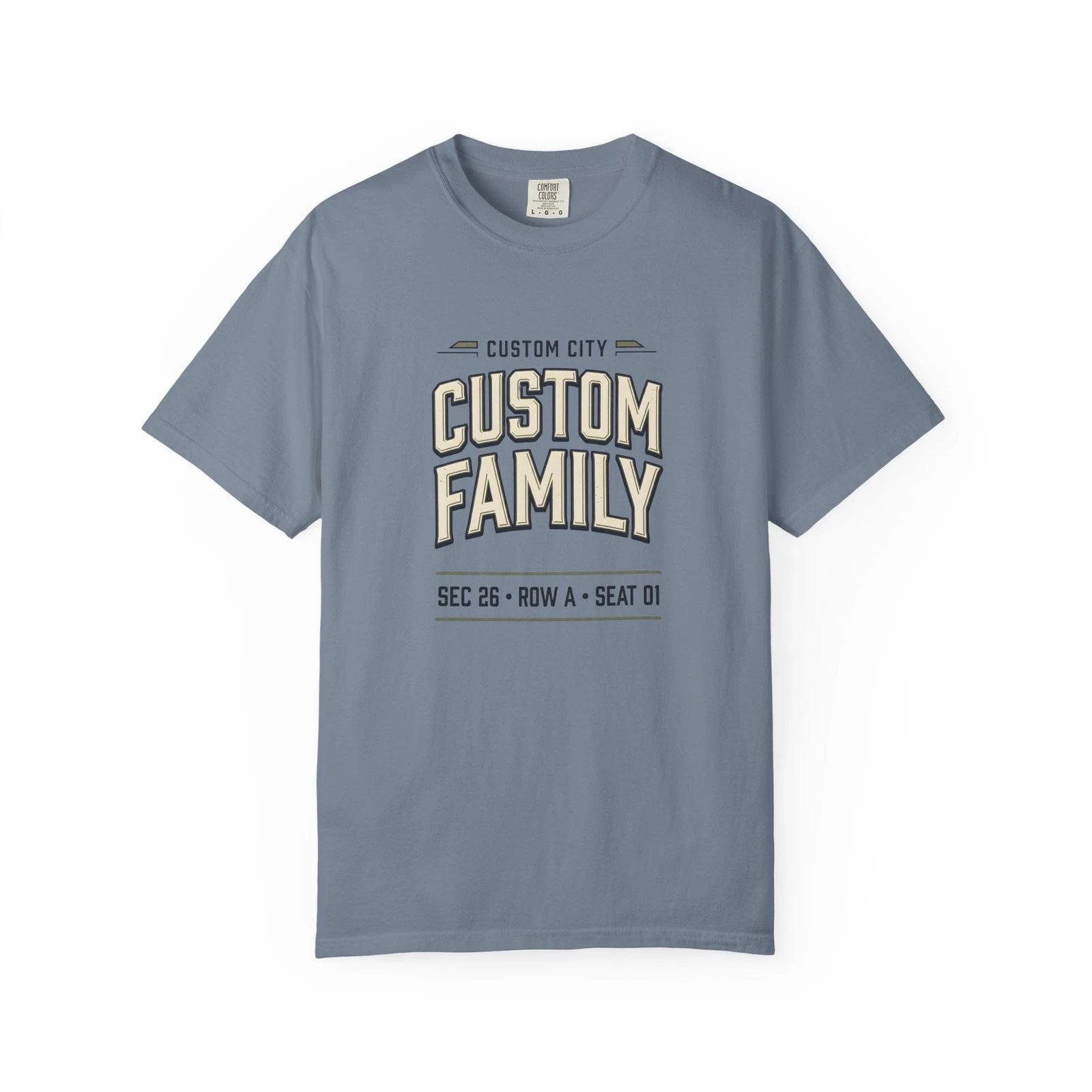 Custom Match Ticket Soccer Shirt | Personalized City Family Football Tee |