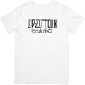 Led Zeppelin Music Fit for Men & Women Quality Cotton T-Shirt White.