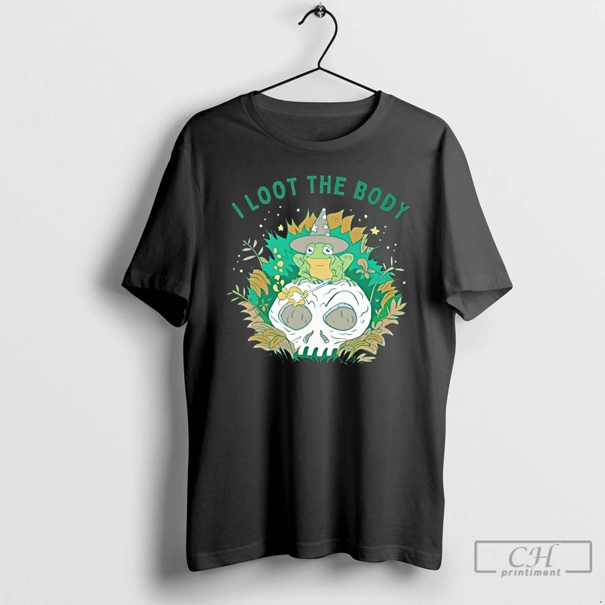Classic Frog Wizard I Loot The Body Halloween T Shirts