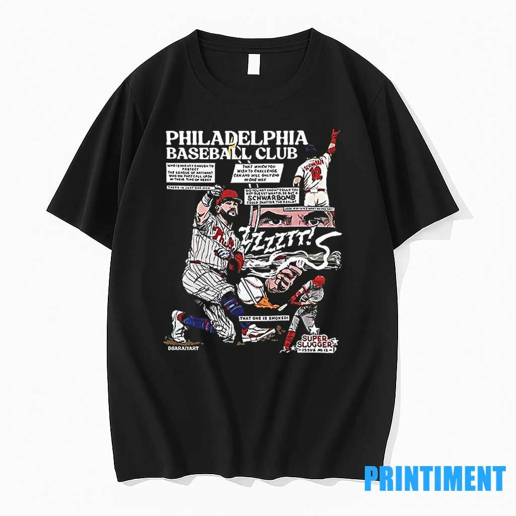 Philadelphia Phillies Baseball Club Schwarbomb Super Slugger Graphic Tshirts Sweater