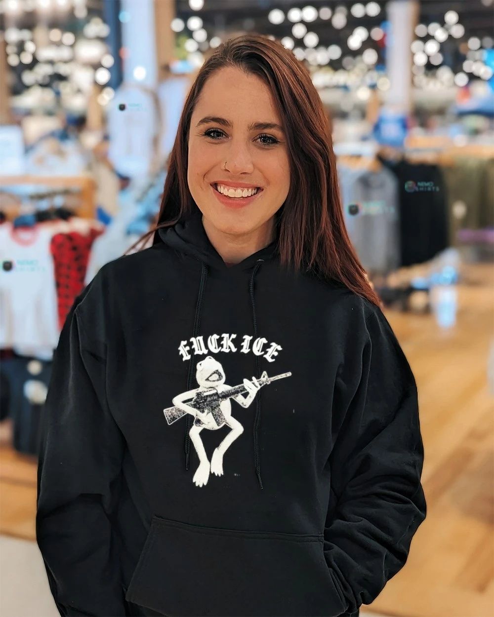 Kermit the Frog Fuck ICE United Snakes political protest shirt