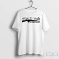 Premium World War Wisdom Rifle Silhouette T Shirts