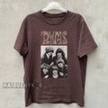 The Byrds Rock Band Retro Unisex Russet T-shirt Size S-5XL