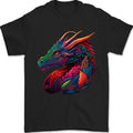 A Colourful Dragon Fantasy Mens T-Shirt 100% Cotton