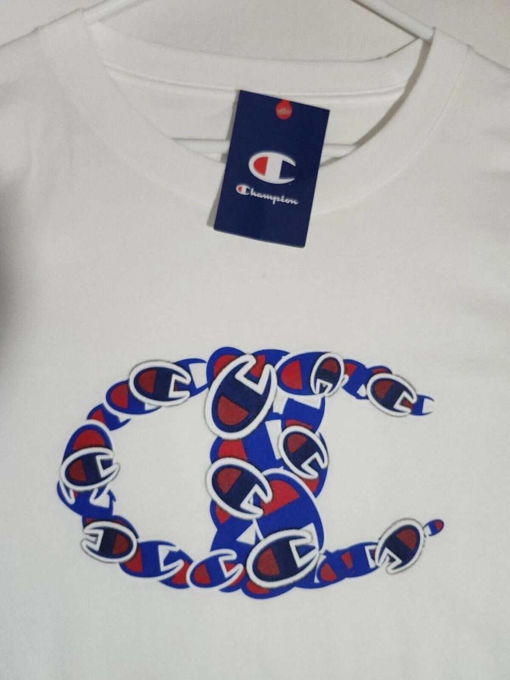 Champion T-Shirt short sleeve 4XB Big White Classic Tee with Logos -  NWT