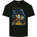 Cat Wars Funny Sci-Fi Mens Cotton T-Shirt Tee Top