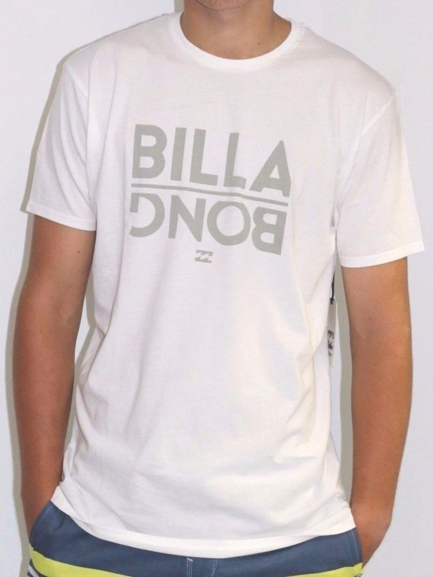 Men's Billabong White Flipped Surf T Shirt / Tee. Size M. NWT, RRP $39.99.