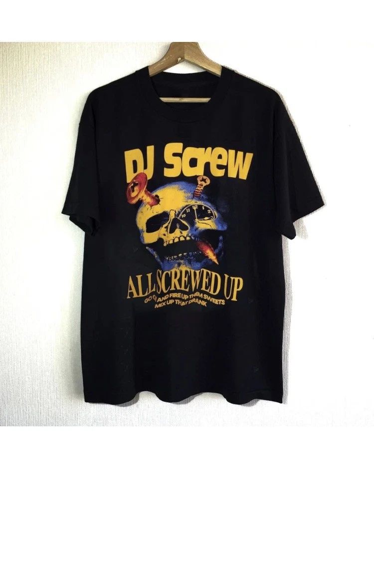 DJ Screw Black Gift Cotton T-Shirt Full Size S-5Xl RS340