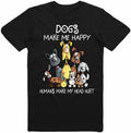 Dogs Make Me Happy Humans Make My Head Hurt Dog Lover T-Shirt Men Women Kids Top