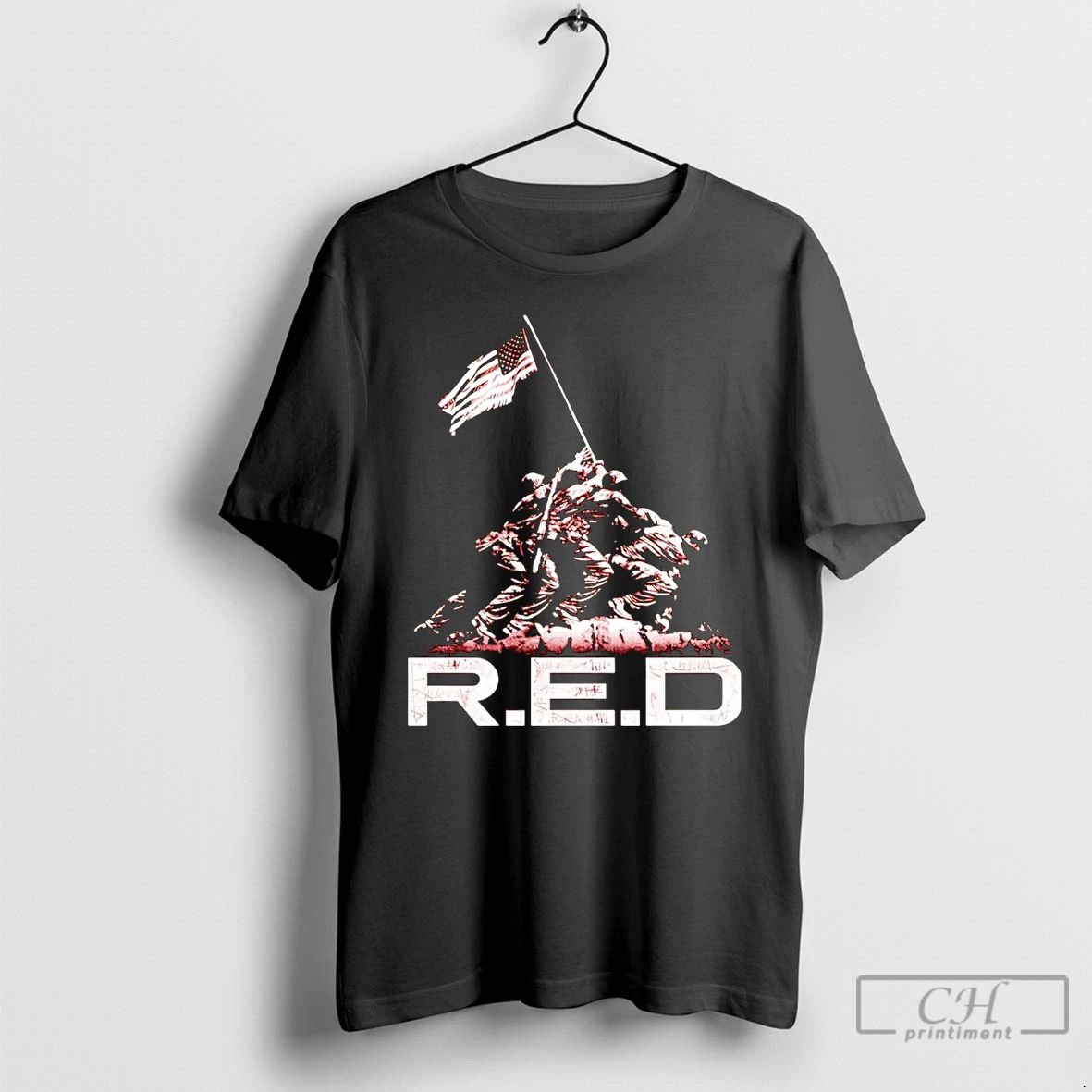 Classic R E D Remember Everyone Deployed T Shirts