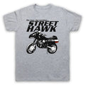 STREET HAWK THE MAN THE MACHINE MOTORCYCLE SUPERHERO MENS & WOMENS T-SHIRT